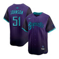 Men's Arizona Diamondbacks #51 Randy Johnson
Purple 2025 City Connect Limited Player Jersey