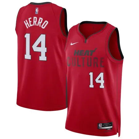 Unisex Miami Heat Tyler Herro
Red 2024/25 Swingman Player Jersey - City Edition