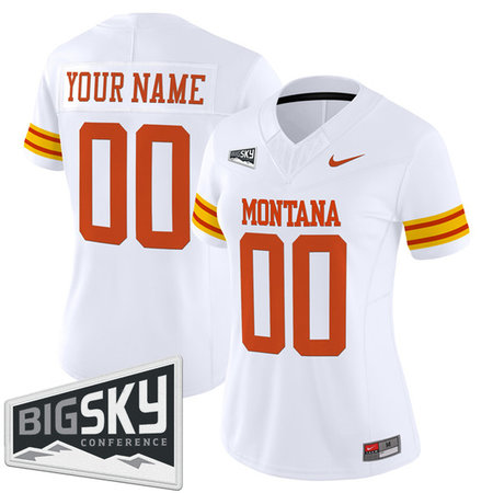 Women's Montana Grizzlies White 1995 Throwback Vapor F.U.S.E. Limited Custom Jersey