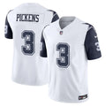 Men's Dallas Cowboys #3 George Pickens White F.U.S.E. Vapor Limited Stitched Football Jersey