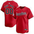 Men's Cleveland Guardians Red Stitched Baseball Custom Jersey