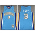 Men's New Orleans Hornets #3 Chris Paul 2005-06 Light Blue Throwback Stitched Jersey