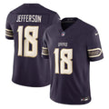 Men's Minnesota Vikings #18 Justin Jefferson Purple 2026 Rivalries Collection Vapor F.U.S.E. Limited Jersey