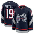 Men's Columbus Blue Jackets #19 Adam Fantilli Navy 2024-25 Stitched Hockey Premium Jersey
