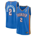 Men's Oklahoma City Thunder #2 Shai Gilgeous-Alexander
Blue 2025 NBA Finals Champions Fast Break Replica Player Icon Edition Jersey