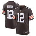 Men's Cleveland Browns #12 Denzel Boston Brown 2026 NFL Draft Game Jersey