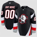 Men's Buffalo Sabres Custom Black 2024-25 Alternate Stitched Hockey Premium Jersey