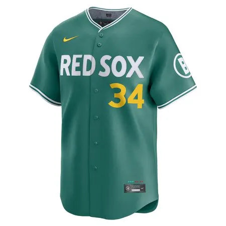 Men's Boston Red Sox #34 David Ortiz
Green 2025 City Connect Limited Retired Player Jersey