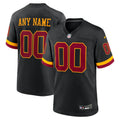 Men's Washington Commanders Nike Black Hail Raiser Alternate Custom Game Jersey