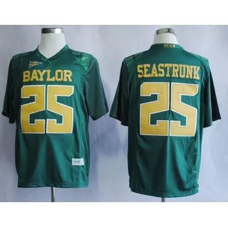Bears #25 Lache Seastrunk Green Stitched NCAA Jersey
