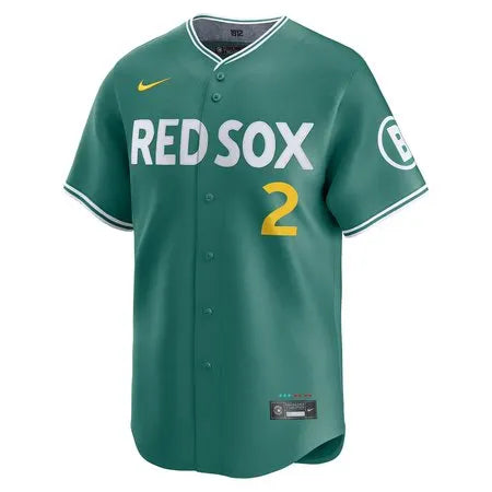 Men's Boston Red Sox #2 Alex Bregman
Green 2025 City Connect Limited Player Jersey